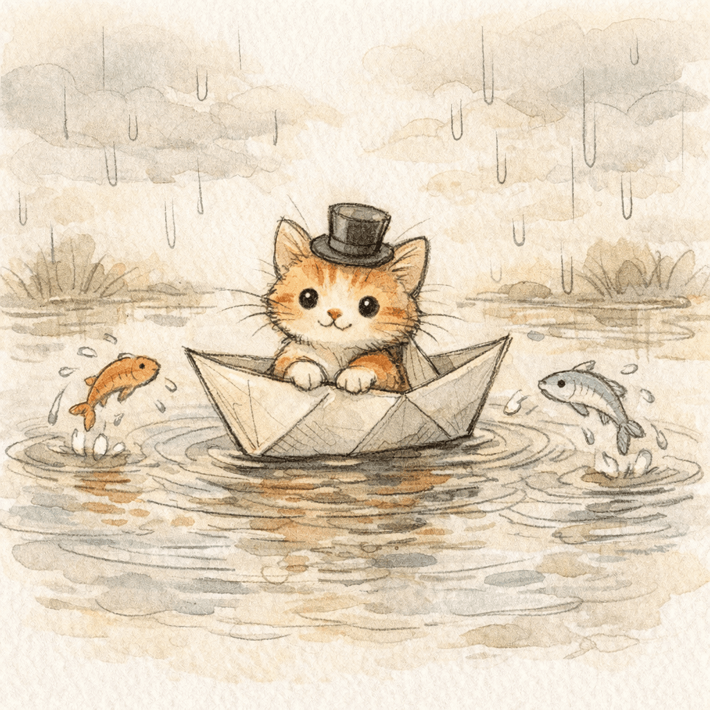 Sketch style storybook illustration